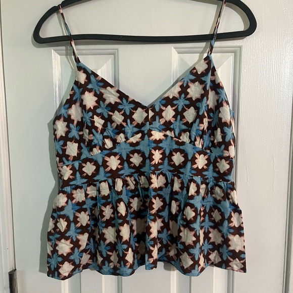 NWT Loft-Sunwashed Floral Peplum Top Size small - Picture 4 of 5